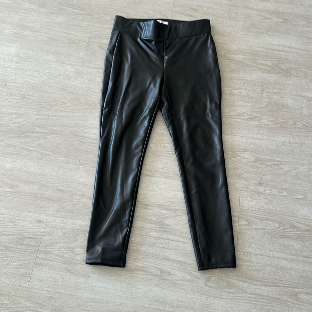 Loft faux leather pants petite small